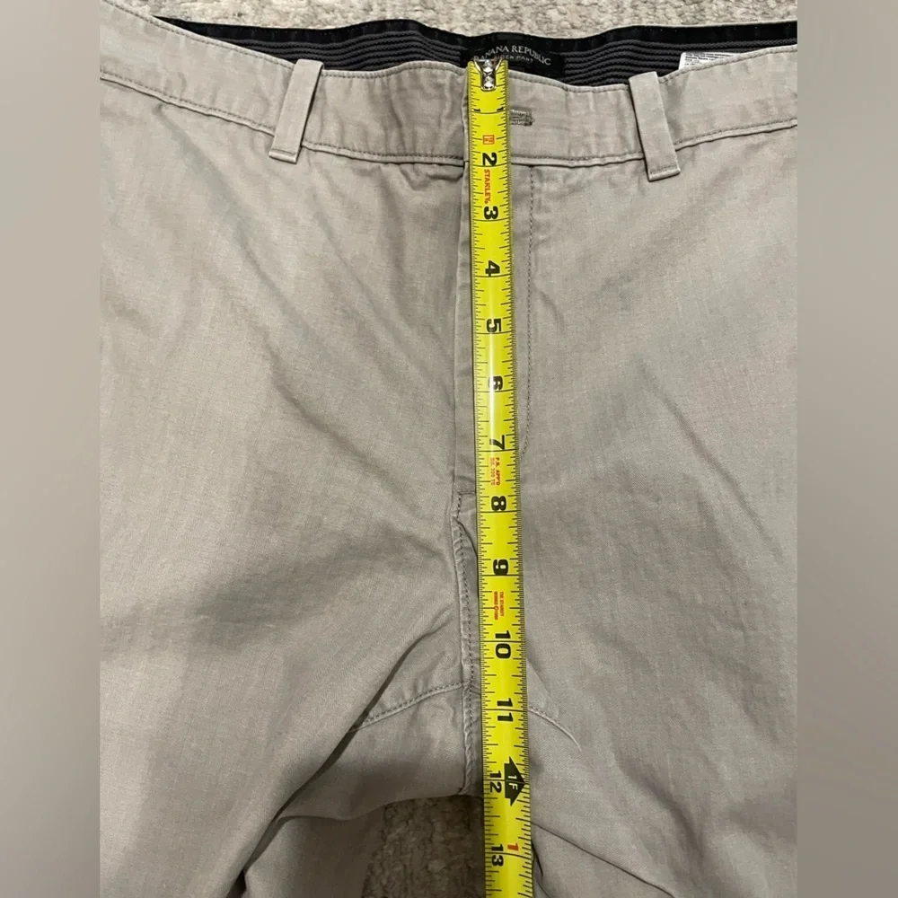 Banana Republic Aiden Pants Chino Stretch 100% Cotton Size 35 x 36 Casual Office